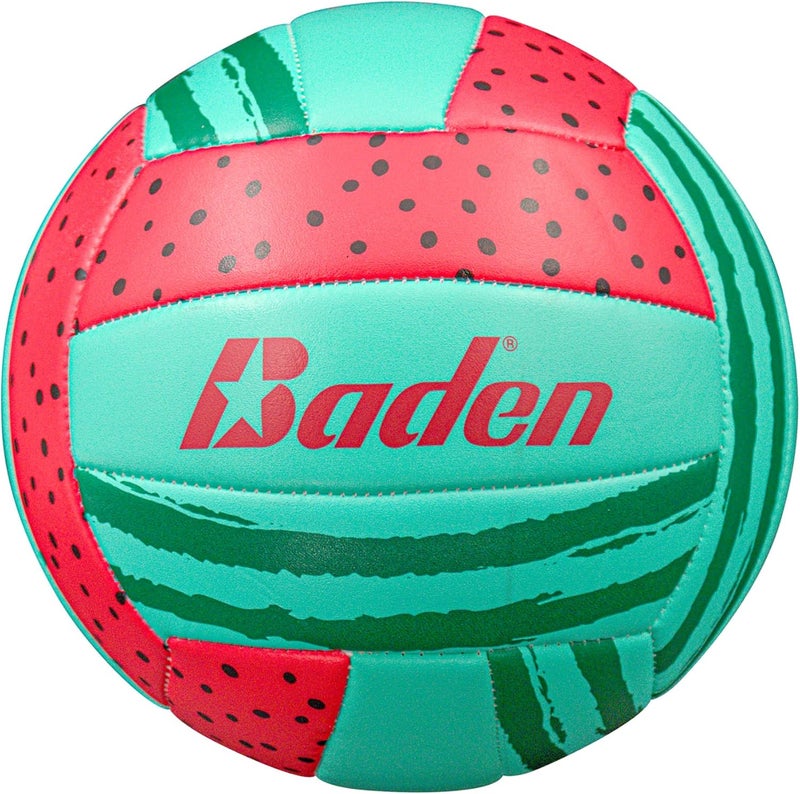 Baden | Fun Design | Official Size & Weight Indoor & Outdoor Volleyball | Bright & Beachy! Soft Touch Synthetic Leather, Durable Stitching |All Ages & Skill Levels - Image 1
